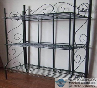 Wire mesh shoe rack